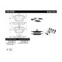CENTRIC PARTS 104.07250 Posi Quiet Semi-Metallic Brake Pads with Hardware