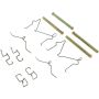CENTRIC PARTS 104.07330 Posi Quiet Semi-Metallic Brake Pads with Hardware