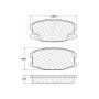 CENTRIC PARTS 104.07340 Posi Quiet Semi-Metallic Brake Pads