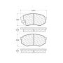CENTRIC PARTS 104.07350 Posi Quiet Semi-Metallic Brake Pads with Hardware