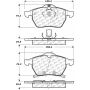 CENTRIC PARTS 104.07360 Posi Quiet Semi-Metallic Brake Pads with Hardware