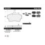 CENTRIC PARTS 104.07370 Posi Quiet Semi-Metallic Brake Pads with Hardware