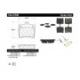 CENTRIC PARTS 104.07390 Posi Quiet Semi-Metallic Brake Pads with Hardware