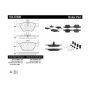 CENTRIC PARTS 104.07400 Posi Quiet Semi-Metallic Brake Pads with Hardware
