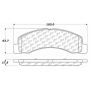 CENTRIC PARTS 104.07560 Posi Quiet Semi-Metallic Brake Pads with Hardware