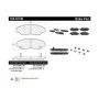 CENTRIC PARTS 104.07740 Posi Quiet Semi-Metallic Brake Pads with Hardware