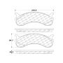 CENTRIC PARTS 104.07860 Posi Quiet Semi-Metallic Brake Pads with Hardware