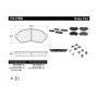 CENTRIC PARTS 104.07980 Posi Quiet Semi-Metallic Brake Pads with Hardware