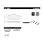 CENTRIC PARTS 104.08030 Posi Quiet Semi-Metallic Brake Pads with Hardware