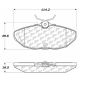 CENTRIC PARTS 104.08060 Posi Quiet Semi-Metallic Brake Pads