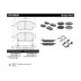 CENTRIC PARTS 104.08220 Posi Quiet Semi-Metallic Brake Pads with Hardware