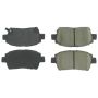 CENTRIC PARTS 104.08220 Posi Quiet Semi-Metallic Brake Pads with Hardware