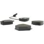 CENTRIC PARTS 104.08390 Posi Quiet Semi-Metallic Brake Pads with Hardware
