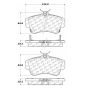 CENTRIC PARTS 104.08410 Posi Quiet Semi-Metallic Brake Pads with Hardware