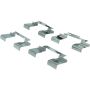 CENTRIC PARTS 104.08411 Posi Quiet Semi-Metallic Brake Pads with Hardware