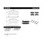 CENTRIC PARTS 104.08440 Posi Quiet Semi-Metallic Brake Pads with Hardware