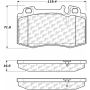 CENTRIC PARTS 104.08472 Posi Quiet Semi-Metallic Brake Pads with Hardware