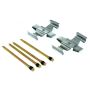 CENTRIC PARTS 104.08472 Posi Quiet Semi-Metallic Brake Pads with Hardware