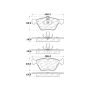 CENTRIC PARTS 104.08531 Posi Quiet Semi-Metallic Brake Pads with Hardware