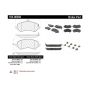 CENTRIC PARTS 104.08560 Posi Quiet Semi-Metallic Brake Pads with Hardware