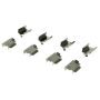 CENTRIC PARTS 104.08560 Posi Quiet Semi-Metallic Brake Pads with Hardware