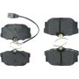 CENTRIC PARTS 104.08770 Posi Quiet Semi-Metallic Brake Pads with Hardware