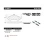 CENTRIC PARTS 104.08970 Posi Quiet Semi-Metallic Brake Pads with Hardware