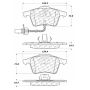 CENTRIC PARTS 104.09151 Posi Quiet Semi-Metallic Brake Pads with Hardware