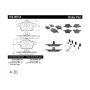 CENTRIC PARTS 104.09154 Posi Quiet Semi-Metallic Brake Pads with Hardware