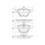 CENTRIC PARTS 104.09181 Posi Quiet Semi-Metallic Brake Pads with Hardware