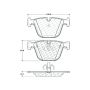 CENTRIC PARTS 104.09191 Posi Quiet Semi-Metallic Brake Pads with Hardware