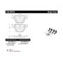 CENTRIC PARTS 104.09192 Posi Quiet Semi-Metallic Brake Pads with Hardware