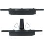 CENTRIC PARTS 104.09350 Posi Quiet Semi-Metallic Brake Pads with Hardware