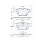 CENTRIC PARTS 104.09470 Posi Quiet Semi-Metallic Brake Pads with Hardware