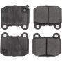 CENTRIC PARTS 104.09611 Posi Quiet Semi-Metallic Brake Pads with Hardware