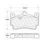 CENTRIC PARTS 104.09780 Posi Quiet Semi-Metallic Brake Pads with Hardware