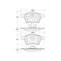 CENTRIC PARTS 104.09790 Posi Quiet Semi-Metallic Brake Pads with Hardware