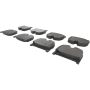 CENTRIC PARTS 104.09830 Posi Quiet Semi-Metallic Brake Pads with Hardware