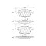 CENTRIC PARTS 104.10030 Posi Quiet Semi-Metallic Brake Pads with Hardware