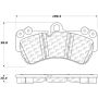 CENTRIC PARTS 104.10070 Posi Quiet Semi-Metallic Brake Pads with Hardware