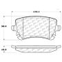 CENTRIC PARTS 104.10180 Posi Quiet Semi-Metallic Brake Pads with Hardware