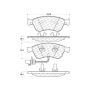 CENTRIC PARTS 104.10240 Posi Quiet Semi-Metallic Brake Pads with Hardware