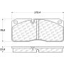 CENTRIC PARTS 104.10270 Posi Quiet Semi-Metallic Brake Pads