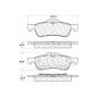 CENTRIC PARTS 104.10600 Posi Quiet Semi-Metallic Brake Pads with Hardware