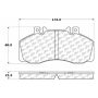 CENTRIC PARTS 104.10620 Posi Quiet Semi-Metallic Brake Pads