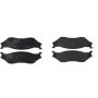 CENTRIC PARTS 104.10660 Posi Quiet Semi-Metallic Brake Pads with Hardware