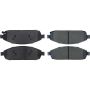 CENTRIC PARTS 104.10800 Posi Quiet Semi-Metallic Brake Pads with Hardware