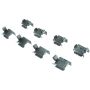 CENTRIC PARTS 104.10810 Posi Quiet Semi-Metallic Brake Pads with Hardware