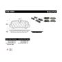 CENTRIC PARTS 104.10991 Posi Quiet Semi-Metallic Brake Pads with Hardware