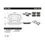 CENTRIC PARTS 104.11081 Posi Quiet Semi-Metallic Brake Pads with Hardware